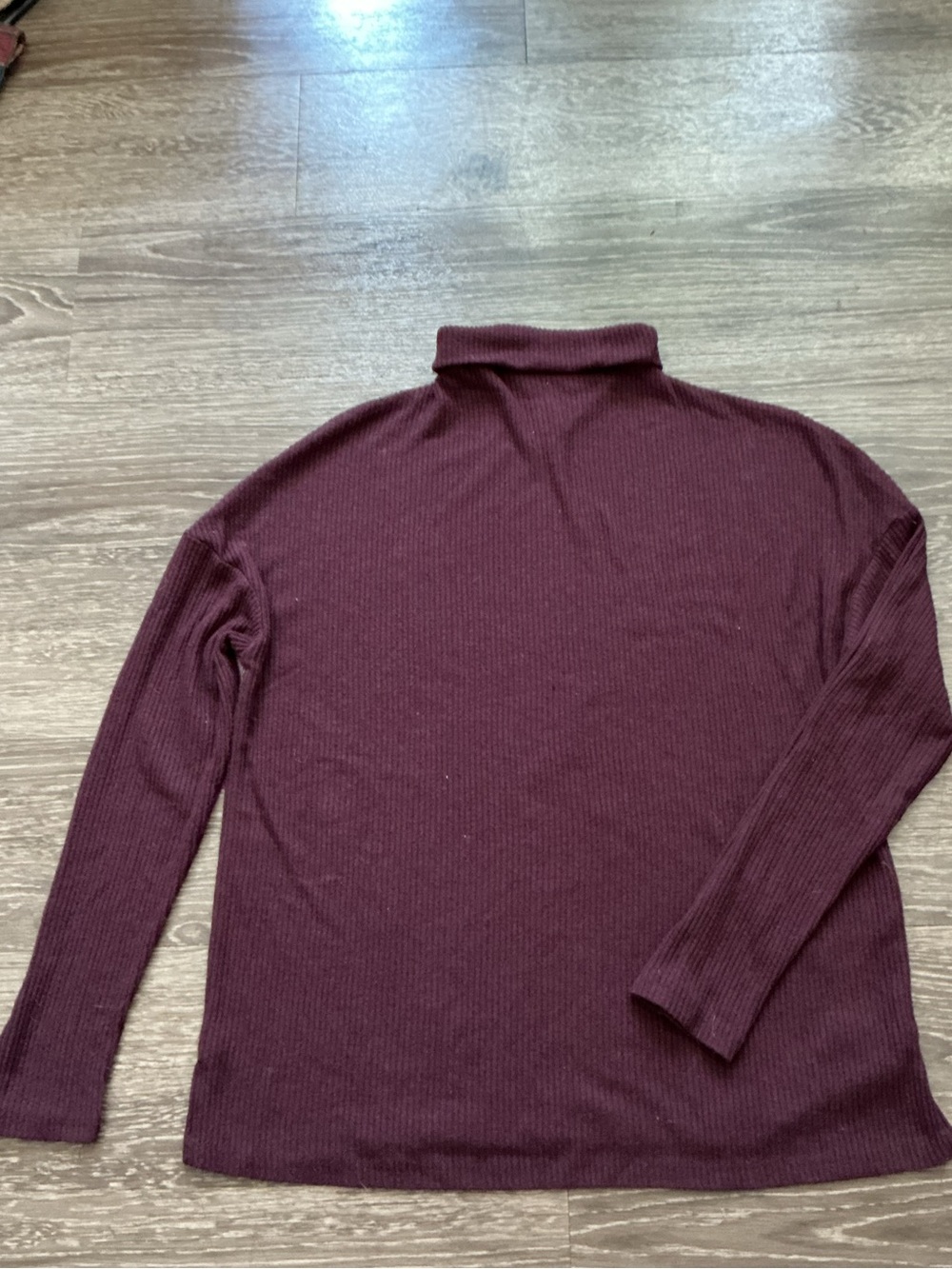 Mockneck Plush Long Sleeve - Wine